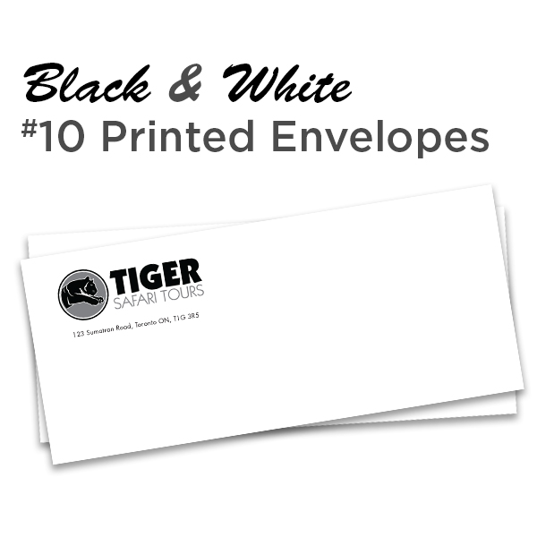 B&W #10 Printed Envelopes