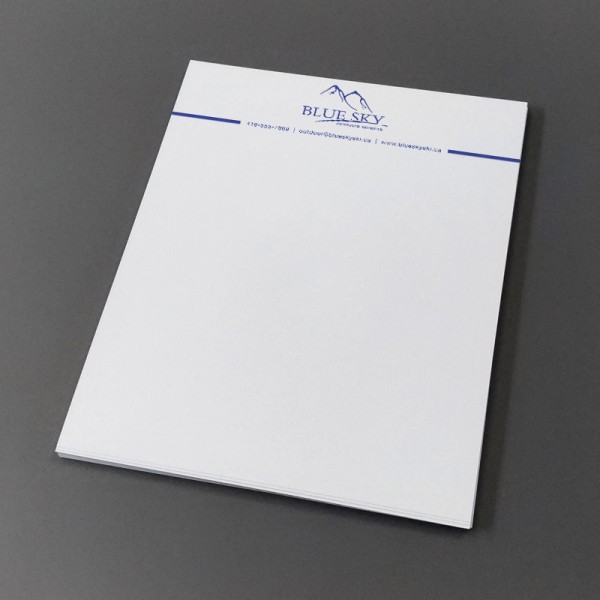 1 Colour Letterhead