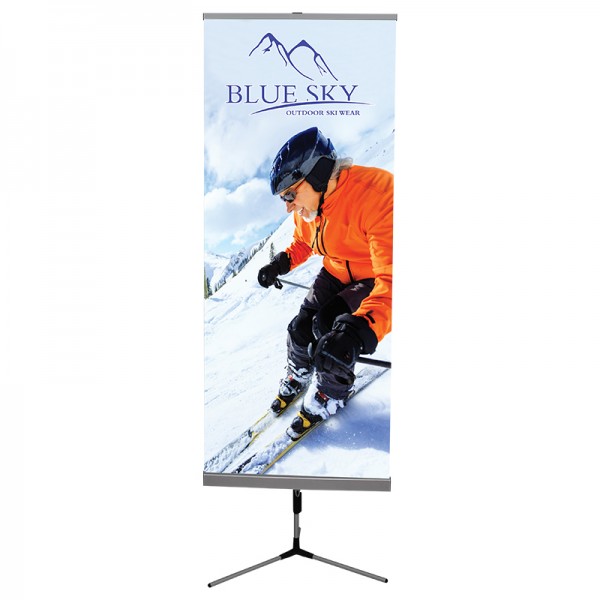 Trio Telescopic Banner Stand 31.5"W x 78.5H"