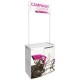 Campaign Promotional Counter with Internal Shelf Counter