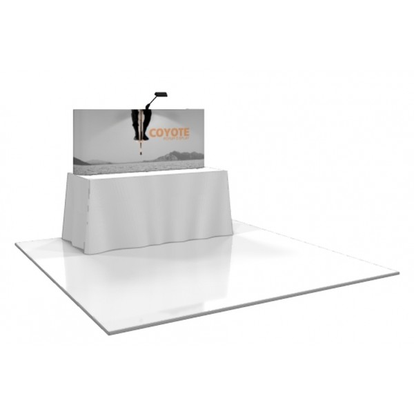 Coyote 6'W x 2'-6"H  Straight Pop Up Trade Show Display