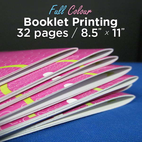 32 Page, Full Colour, 8.5x11 Booklets