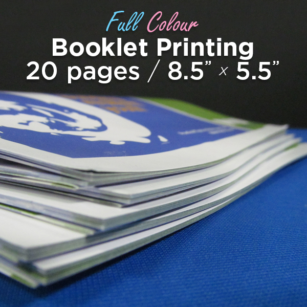 20 Page, Full Colour, 5.5x8.5 Booklets