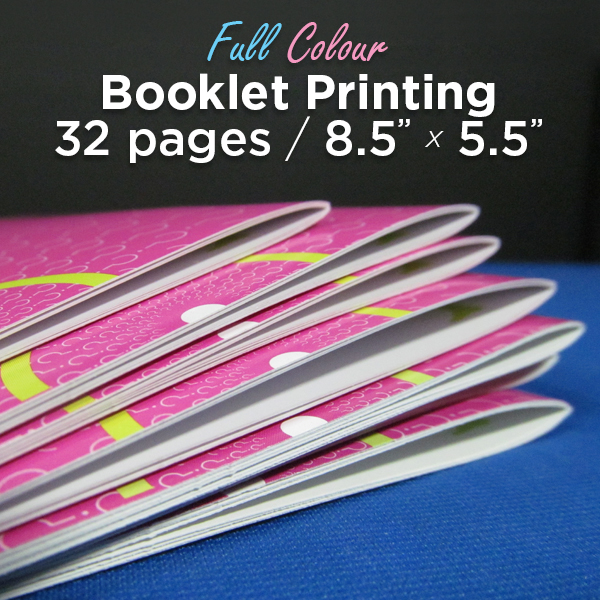 32 Page, Full Colour, 5.5x8.5 Booklets