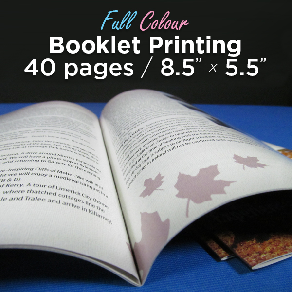 40 Page, Full Colour, 5.5x8.5 Booklets