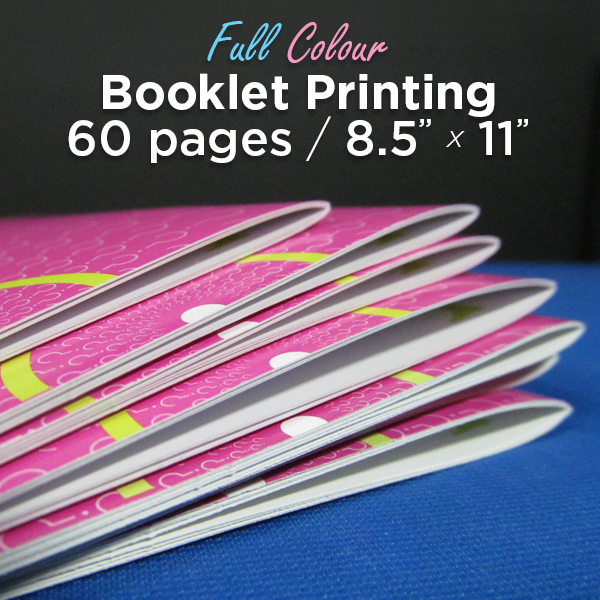 60 Page, Full Colour, 8.5x11 Booklets