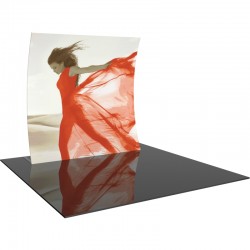 8FT Vertically Curved Fabric Trade Show Display 8FT Vertically Curved Fabric Trade Show Display