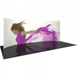 20' Horizontally Curved Fabric Display
