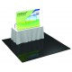 Table Top Fabric Trade Show Display with Rear Leg