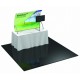 Table Top Fabric Trade Show Display with Front Leg & Monitor Kit