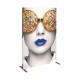 48" wide x 71” high  Rectangle Fabric Trade Show Panel
