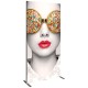 47" wide x 94” high Rectangle Fabric Trade Show Panel