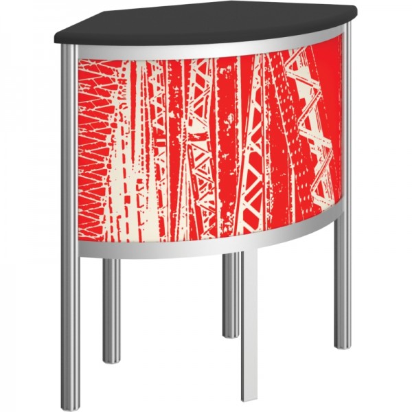 Vector Compact Curved Trade Show Counter 6