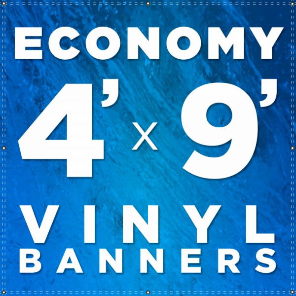 4' x 9'  Vinyl Banner