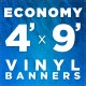 4' x 9'  Vinyl Banner