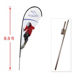 Medium Outdoor Teardrop Flag with Ground Stake Medium Outdoor Teardrop Flag with Ground Stake