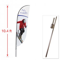 Medium Outdoor Feather Flag with Ground Stake
