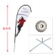 Medium Teardrop Flag with Cross Base and Water Ring Medium Teardrop Flag with Cross Base and Water Ring