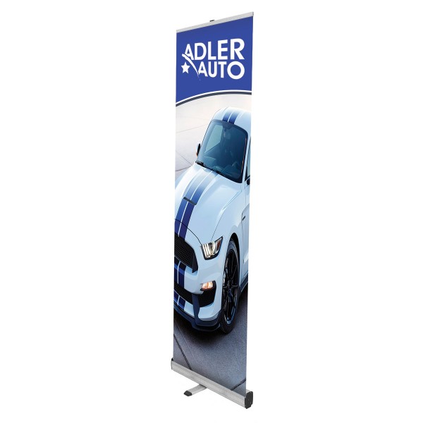 MSQ 400 - 15.75"w x 62.5"h Retractable Banner Stand