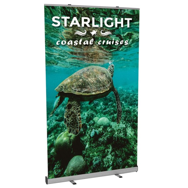MSQ 1200 - 47.25"w x 78.5"h Retractable Banner Stand