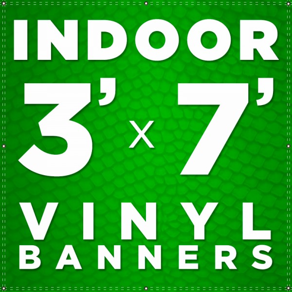 3' x 7' Indoor Vinyl Banner