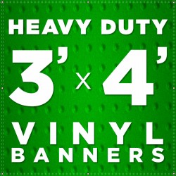 3' x 4'  Heavy Duty Vinyl Banner 3' x 4'  Heavy Duty Vinyl Banner
