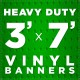 3' x 7' Heavy Duty Vinyl Banner