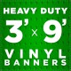 3' x 9' Heavy Duty Vinyl Banner