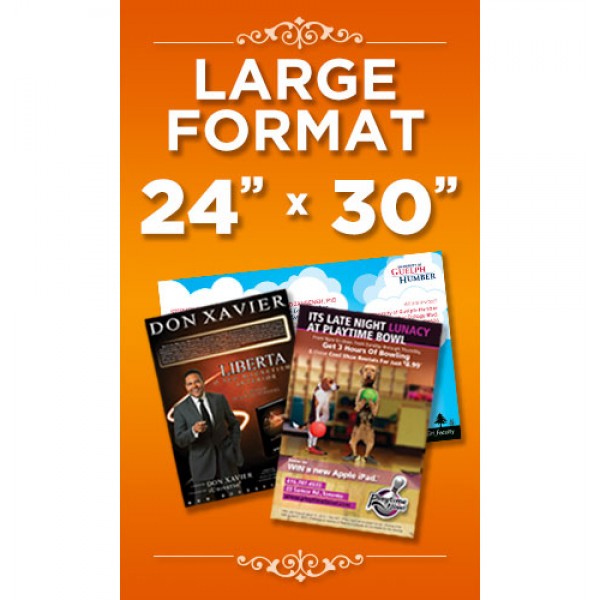 24"x30" Large Format Custom Poster