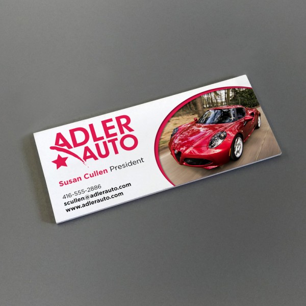 1.5" x 3.5" Silk Laminated Business Cards