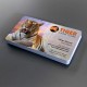 2" x 3.5"  UV Glossy Business Cards with round corners & full UV both sides