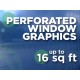 See Through Window Graphics - up to 16 square feet