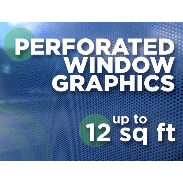 See Through Window Graphics - up to 12 square feet