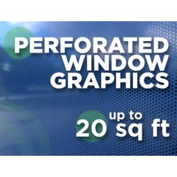 See Through Window Graphics - up to 20 square feet See Through Window Graphics - up to 20 square feet