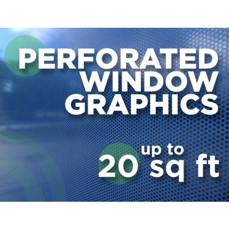 See Through Window Graphics - up to 20 square feet See Through Window Graphics - up to 20 square feet