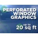 See Through Window Graphics - up to 20 square feet See Through Window Graphics - up to 20 square feet
