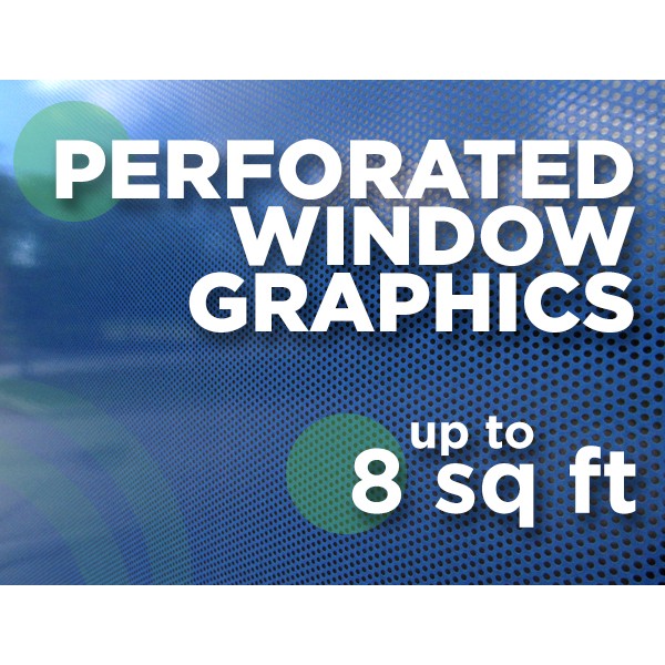 See Through Window Graphics - up to 8 square feet