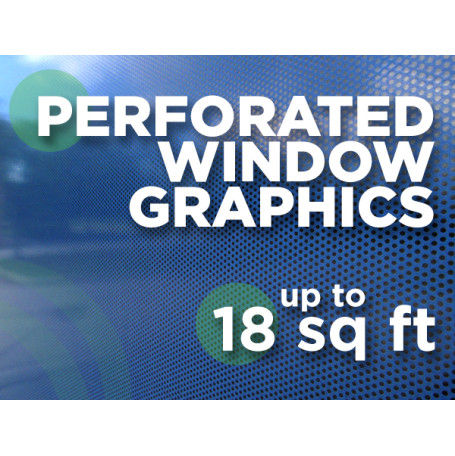 See Through Window Graphics - up to 18 square feet See Through Window Graphics - up to 18 square feet