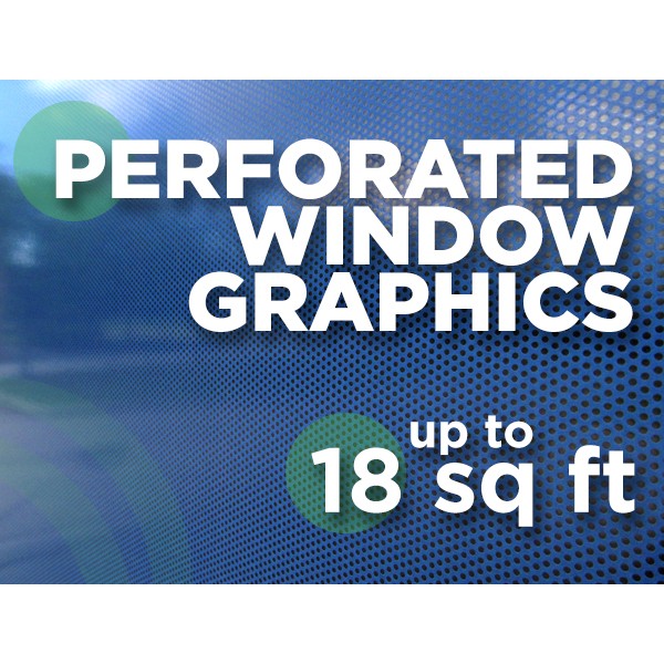 See Through Window Graphics - up to 18 square feet