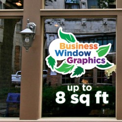 Business Window Graphics - up to 8 square feet Business Window Graphics - up to 8 square feet