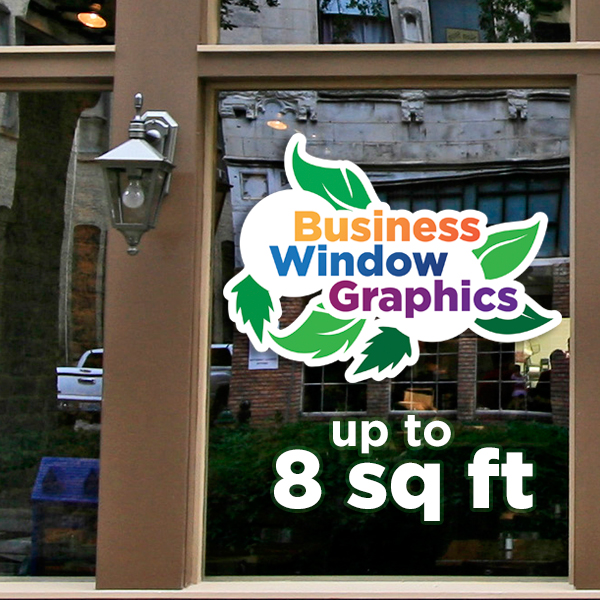 Business Window Graphics - up to 8 square feet