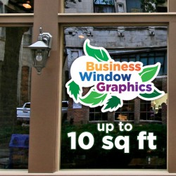Business Window Graphics - up to 10 square feet Business Window Graphics - up to 10 square feet