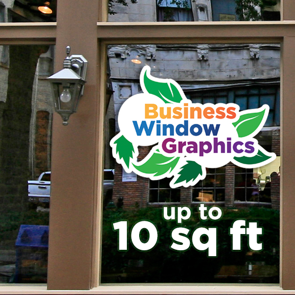 Business Window Graphics - up to 10 square feet Business Window Graphics - up to 10 square feet