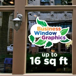 Business Window Graphics - up to 16 square feet Business Window Graphics - up to 16 square feet