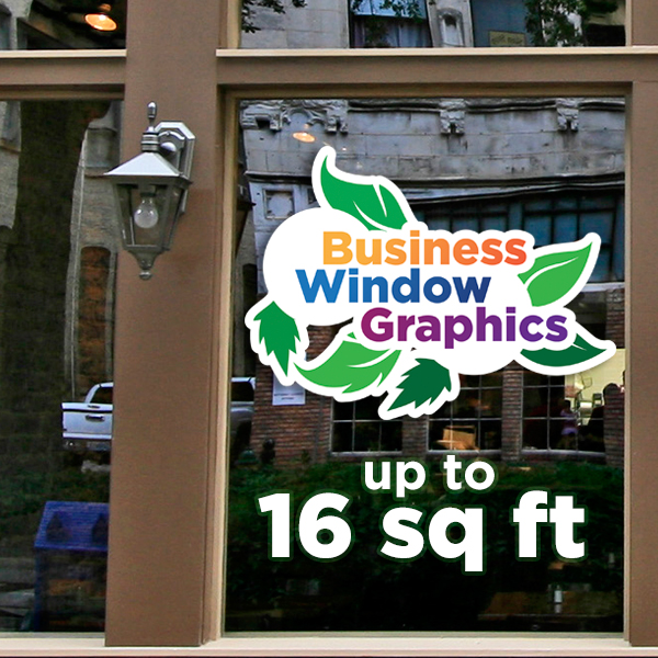 Business Window Graphics - up to 16 square feet
