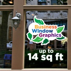 Business Window Graphics - up to 14 square feet Business Window Graphics - up to 14 square feet
