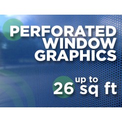 See Through Window Graphics - up to 26 square feet See Through Window Graphics - up to 26 square feet