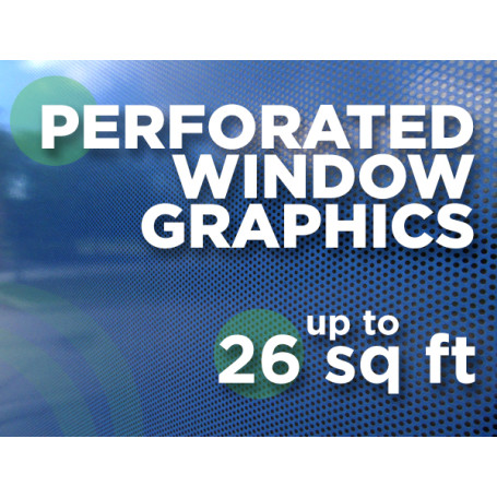 See Through Window Graphics - up to 26 square feet See Through Window Graphics - up to 26 square feet