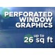 See Through Window Graphics - up to 26 square feet