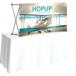 Hopup 5FT Wide Curved Tabletop Trade Show Display Hopup 5FT Wide Curved Tabletop Trade Show Display